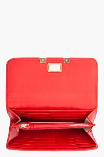 Chloe Red Folded Marcie Wallet for women