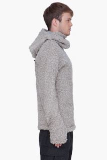 Y 3 Oversize Grey Iplush Turtleneck for men