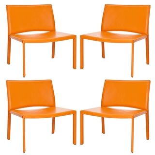 Sazzy Extra wide Orange Side Chairs (Set of 4)