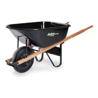 Jackson J6T22BB 1GR Wheelbarrow, Steel, 6 Cu. Ft., Pneumatic