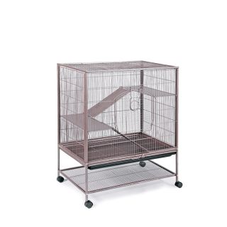 Prevue Pet Products Small Brown Metal Cage with Pull out Bottom Tray