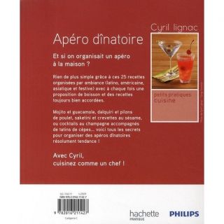 APERO DINATOIRE   Achat / Vente livre Cyril Lignac pas cher