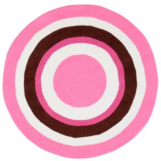 Hand hooked Pink Hopi Rug (8 Round) Compare $311.95 Today $279.99