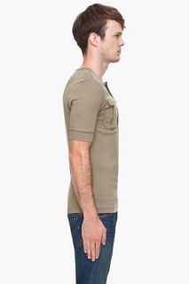 G Star Olive Granddad Henley for men