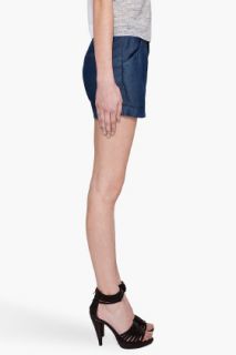 Helmut Lang Indigo Shorts for women