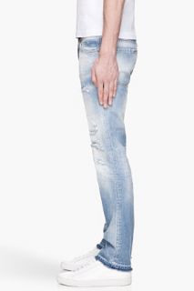 Dsquared2 Faded Indigo Distressed Beach Jeans for men