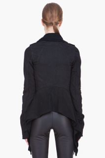 Gareth Pugh Black Drape Collar Jacket for women