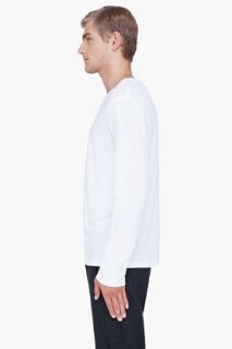 T By Alexander Wang White Classic Long Sleeve T shirt for men