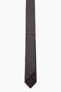 Neil Barrett Slate Grey Microdesign Slim Tie for men