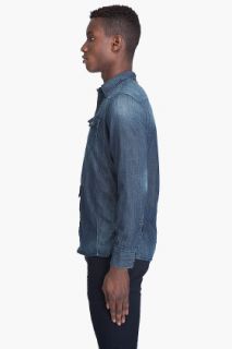 G Star Midnight Denim Shirt 2 for men