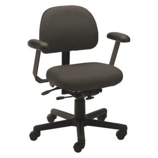 Cramer DMSD4 108 2B Chair, Petite, 36, Black, Lrg Back, Polyester