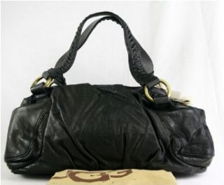 Uggs Black Leather Small Hobo Purse / Bag / Handbag