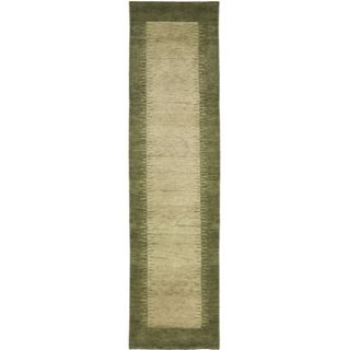 Hand knotted Gabeh Solo Teal Wool Rug (23 x 96) Today $139.99 Sale