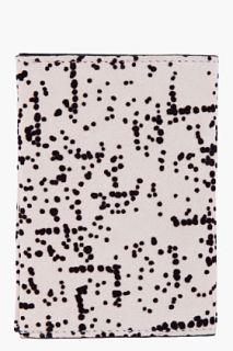 Neil Barrett Cream Speckled Suede Card Folder for men