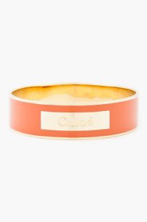 Chloe Papaya Holly Enamel Bangle for women