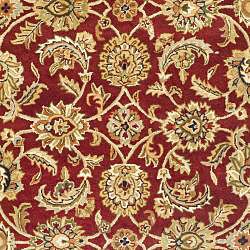 Handmade Classic Red/ Gold Wool Rug (96 x 136)