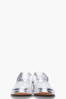 Maison Martin Margiela Silver Foil Leather Shoes for men