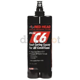 ITW Redhead C6 18 Ceramic C6 Cartridge 17.9 oz., Pack of 6 Be the