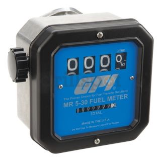 Gpi MR 5 30 G8N Flowmeter, Mechanical, 1 In, 5 to 30 GPM
