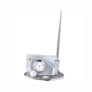 Personalized Silver Golf Club Business Card Holder with