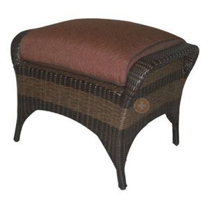 AGIO 30 62378 Geneva Wicker Ottoman