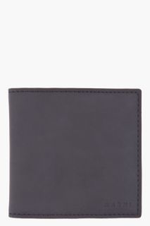 Marni Black Leather Press stud Wallet for men