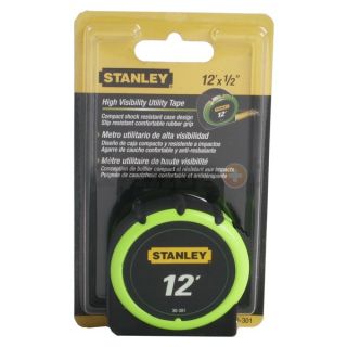 Stanley 30 301 Measuring Tape, 12 Ft, 1/2 In W, Top Lock