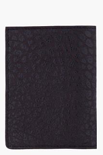 Pierre Balmain Black Pebbled Leather Cardholder for men