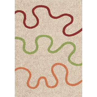 Shaggy Woven Ivory Puzzle Rug (710 x 1010)