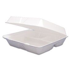 Dart Container 85HT3 Carryout Food Containers,Foam Hinged