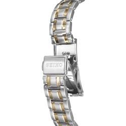 Seiko Womens Bracelet Two tone Steel Quartz Diamond Watch