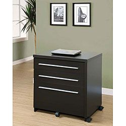 Cappuccino Slide out Desk with Storage Drawers