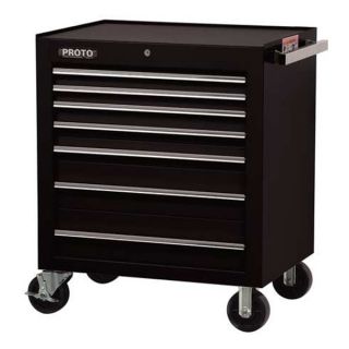 Proto J453441 7BK Rolling Cabinet, 34 In, 7 Dr, Black