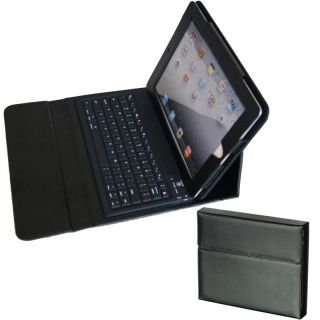 Premium iPad 2 PU Leather Binder Case with Bluetooth Keyboard and
