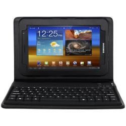 SKQUE Samsung Galaxy Tab 7.0 Plus Black Leather Case with Bluetooth