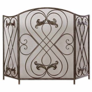Effie Distressed AGed Black Fireplace Screen Today $191.40