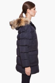 Moncler Fur Trim Gueran Coat for women