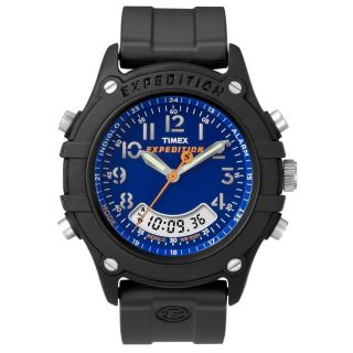 Timex Mens Rugged Combo Blue Dial Resin Watch