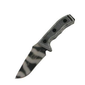 Microtech Currahee Clip Recurve Knife with Tiger Camo