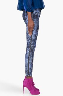 See by Chloé Lavender Printed Zip Pants for women
