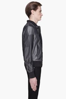 Neil Barrett Grey Monochrome Patchwork Jacket for men