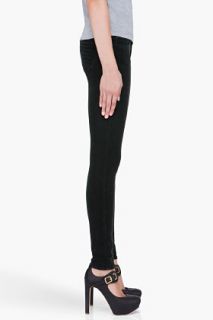 J Brand Dark Green Corduroy Skinny Trousers for women