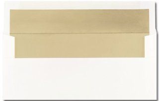 Business Size Envelope, Gold Foil Lined   100 Envelopes