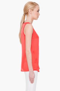 CARVEN Coral Red Tank Top for women