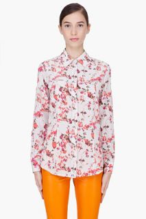 Thakoon Addition Ivory Silk Seamed Blouse for women