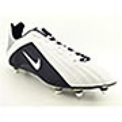 Nike Mens Super Speed D Lowtop White/Black Football Cleats (Size 16