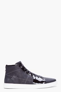 Yves Saint Laurent Black Leather Malibu Sneakers for men
