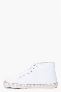 Opening Ceremony White Snake Canvas Sneakers for men