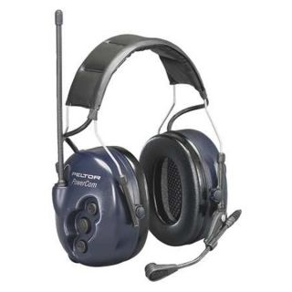 3M MT53H7A4604 Electronic Ear Muff, 25dB, Over the H, Bl