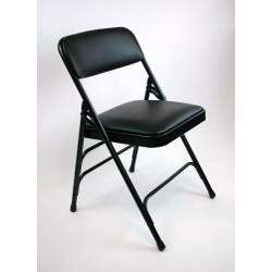 Folding Chair   Metal Folding Chair (Set of 4) with Vinyl